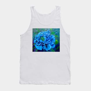 Blue Peony Tank Top